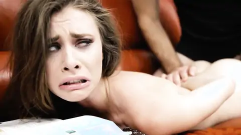 Stepdaughter Anya Olsen is punished by her dad's dick