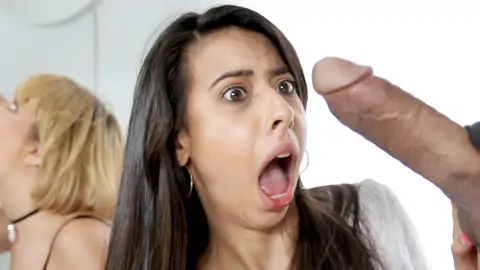 Brunette and a blonde are sharing dicks in a foursome